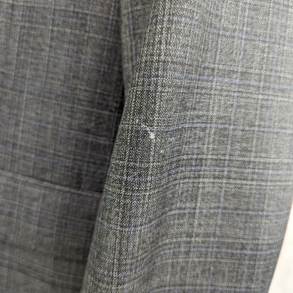 Lauren Ralph Lauren Suit Jacket Mens 46 L Gray Blazer 2 Button Sport Coat
